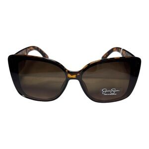 Jessica Simpson Oversized Cat Eye Tortoise Shell Sunglasses JS